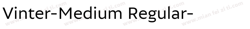 Vinter-Medium Regular字体转换